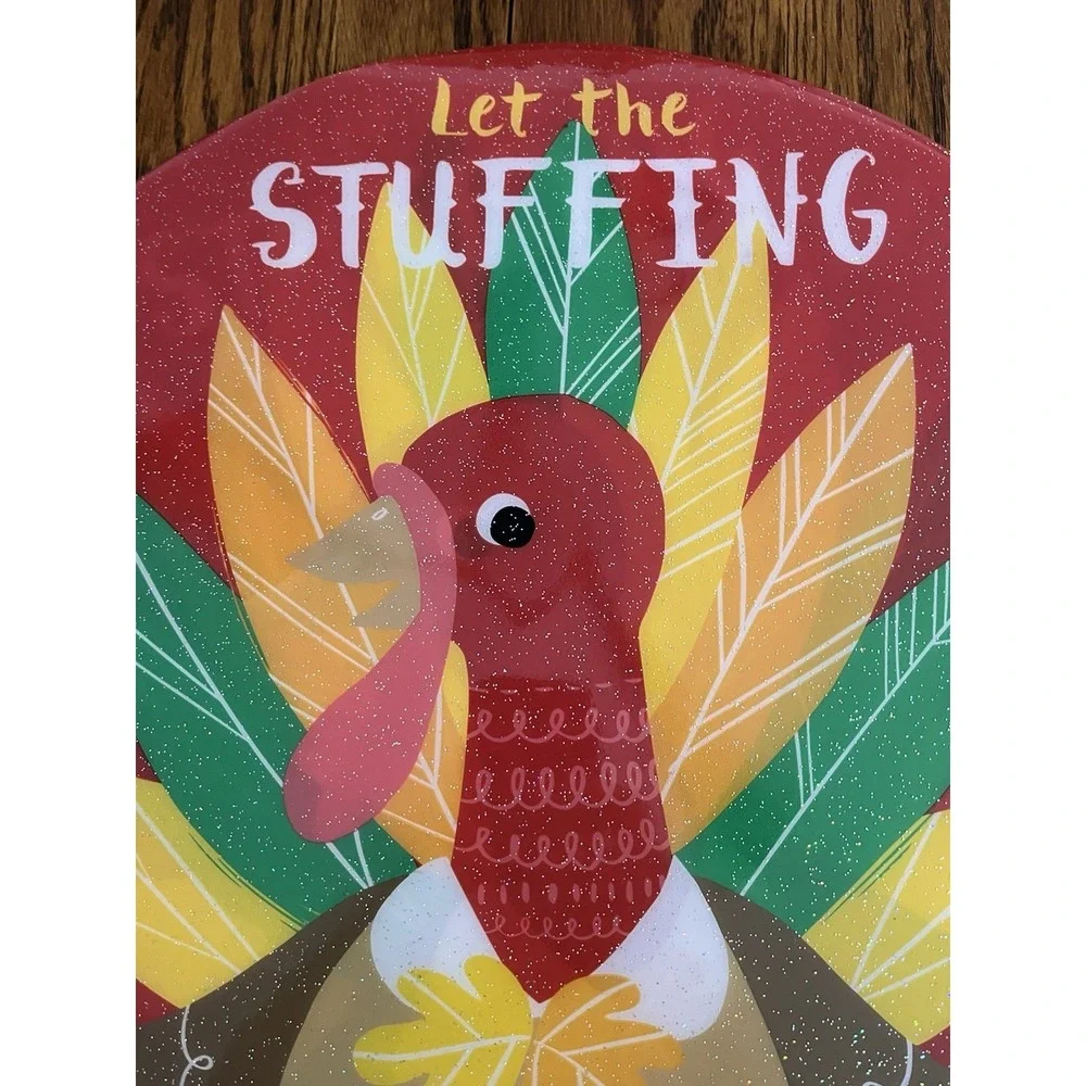 Thanksgiving Vinyl Turkey Placemats Lot Of 6 Happy Turkey